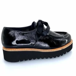 Masculin|Mocassins<Myma Mocassins 8065/00 Cuir Vernis Fripé Noir