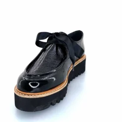 Masculin|Mocassins<Myma Mocassins 8065/00 Cuir Vernis Fripé Noir