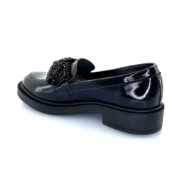Elégant|Bijoux<Myma Mocassins 7822/00 Cuir Vernis Frippé Noir