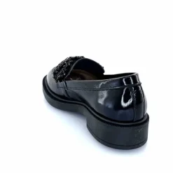 Elégant|Bijoux<Myma Mocassins 7822/00 Cuir Vernis Frippé Noir
