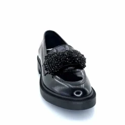 Elégant|Bijoux<Myma Mocassins 7822/00 Cuir Vernis Frippé Noir