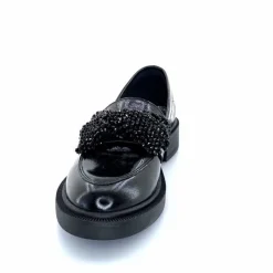 Elégant|Bijoux<Myma Mocassins 7822/00 Cuir Vernis Frippé Noir