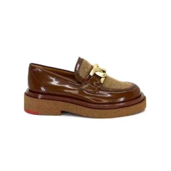 Elégant|Mocassins<Pertini Mocassins 32415 D1 Cuir Glacé Marron