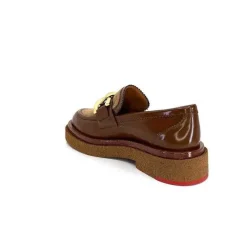 Elégant|Mocassins<Pertini Mocassins 32415 D1 Cuir Glacé Marron