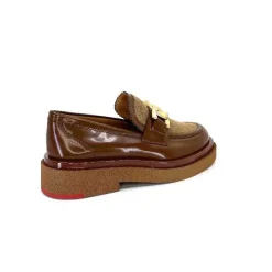 Elégant|Mocassins<Pertini Mocassins 32415 D1 Cuir Glacé Marron