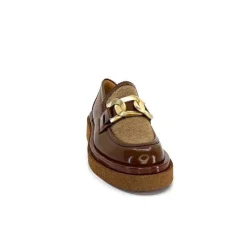 Elégant|Mocassins<Pertini Mocassins 32415 D1 Cuir Glacé Marron