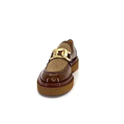 Elégant|Mocassins<Pertini Mocassins 32415 D1 Cuir Glacé Marron