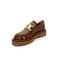 Elégant|Mocassins<Pertini Mocassins 32415 D1 Cuir Glacé Marron