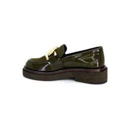 Elégant|Mocassins<Pertini Mocassins 32420 D4 Cuir Glacé Kaki