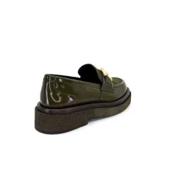 Elégant|Mocassins<Pertini Mocassins 32420 D4 Cuir Glacé Kaki