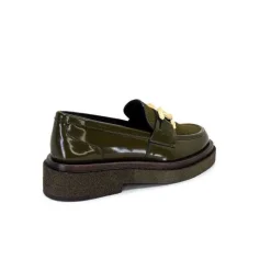 Elégant|Mocassins<Pertini Mocassins 32420 D4 Cuir Glacé Kaki