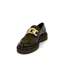 Elégant|Mocassins<Pertini Mocassins 32420 D4 Cuir Glacé Kaki