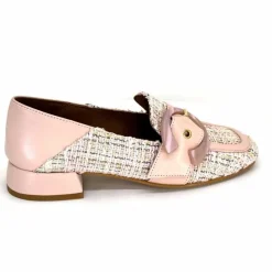 Elégant|Mocassins<Philippe Morvan Mocassins 5030 Pm01 Cuir &amp; Textile Rose