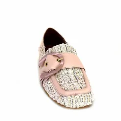 Elégant|Mocassins<Philippe Morvan Mocassins 5030 Pm01 Cuir &amp; Textile Rose