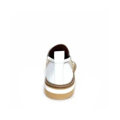 Masculin|Mocassins<Philippe Morvan Mocassins 6120 Cuir Raffia Beige Blanc