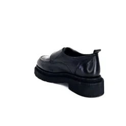 Masculin|Mocassins<398-ivoire Mocassins Plateforme Ivoire 3265-3315 Eva Cuir Noir