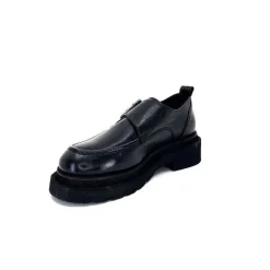 Masculin|Mocassins<398-ivoire Mocassins Plateforme Ivoire 3265-3315 Eva Cuir Noir