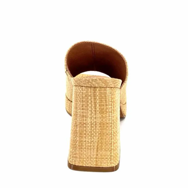 Vacances|Compensées & Plateformes<bibi lou - navima Mules à Talon Bibi Lou 621 Natural