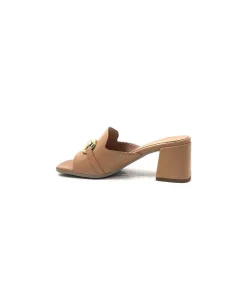 Basic|Mules<Ivoire0351a Mules à Talon Ivoire 8455926 Cuir Sabbia Marron