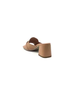 Basic|Mules<Ivoire0351a Mules à Talon Ivoire 8455926 Cuir Sabbia Marron