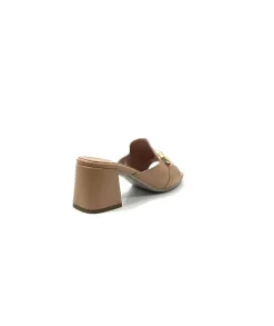 Basic|Mules<Ivoire0351a Mules à Talon Ivoire 8455926 Cuir Sabbia Marron