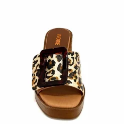 Vacances|Mules<380-ivoire Mules à Talon Ivoire 65383 Or Marron