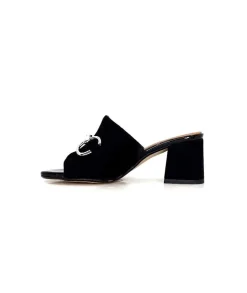 Elégant|Mules<Ivoire0334 Mules à Talon Ivoire F2298 Romagna Daim Noir