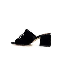 Elégant|Mules<Ivoire0334 Mules à Talon Ivoire F2298 Romagna Daim Noir