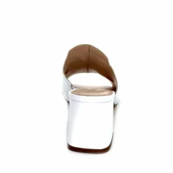 Talon|Mules<Ivoire0352 Mules à Talon Ivoire K166 Caraibi2 Cuir Blanc
