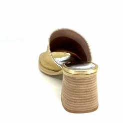 Vacances|Mules<Myma Mules à Talon 7770 Cuir Or