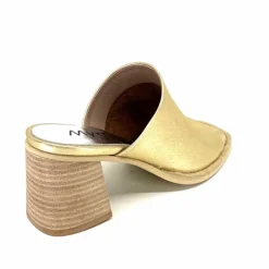 Vacances|Mules<Myma Mules à Talon 7770 Cuir Or