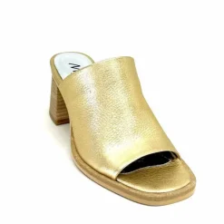 Vacances|Mules<Myma Mules à Talon 7770 Cuir Or