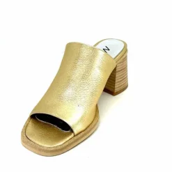 Vacances|Mules<Myma Mules à Talon 7770 Cuir Or