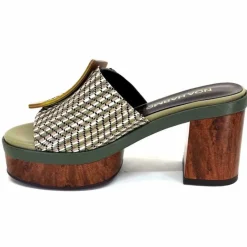 Vacances|Féminin<noa harmon Mules à Talon 9669 M33 Vert Marron