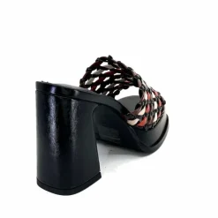 Talon|Féminin<noa harmon Mules à Talon 9711 M06 Cuir Multicolore Noir