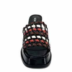 Talon|Féminin<noa harmon Mules à Talon 9711 M06 Cuir Multicolore Noir