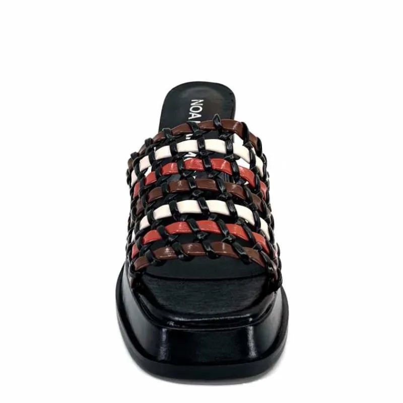 Talon|Féminin<noa harmon Mules à Talon 9711 M06 Cuir Multicolore Noir