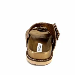 Vacances|Décontracté<Inuovo Mules Compensées 355052 Cuir Bronze Or