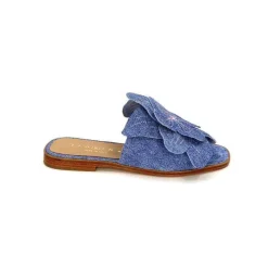 Vacances|Mules<Ivoire0467a Mules Fiorina S189714 Textile Denim Bleu