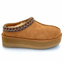 Montagne|Fourrure<sweet heritage Mules Fourrées Glace Daim Camel