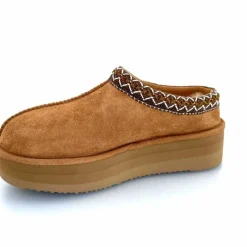 Montagne|Fourrure<sweet heritage Mules Fourrées Glace Daim Camel