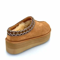 Montagne|Fourrure<sweet heritage Mules Fourrées Glace Daim Camel