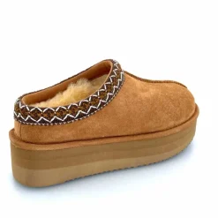 Montagne|Fourrure<sweet heritage Mules Fourrées Glace Daim Camel