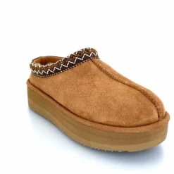 Montagne|Fourrure<sweet heritage Mules Fourrées Glace Daim Camel