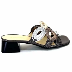 Féminin|Mules<Ivoire0303 Mules Ivoire 21036 Cuir Anthracite