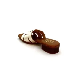 Vacances|Mules<oh my sandals - innova footwear Mules Ivoire 5343 Cuir Or