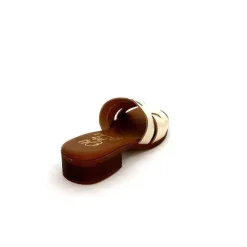 Vacances|Mules<oh my sandals - innova footwear Mules Ivoire 5343 Cuir Or