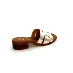 Vacances|Mules<oh my sandals - innova footwear Mules Ivoire 5343 Cuir Or