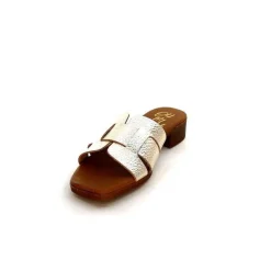 Vacances|Mules<oh my sandals - innova footwear Mules Ivoire 5343 Cuir Or