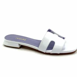 Vacances|Mules<Ivoire0248 Mules Ivoire 5237 Vernis Blanc